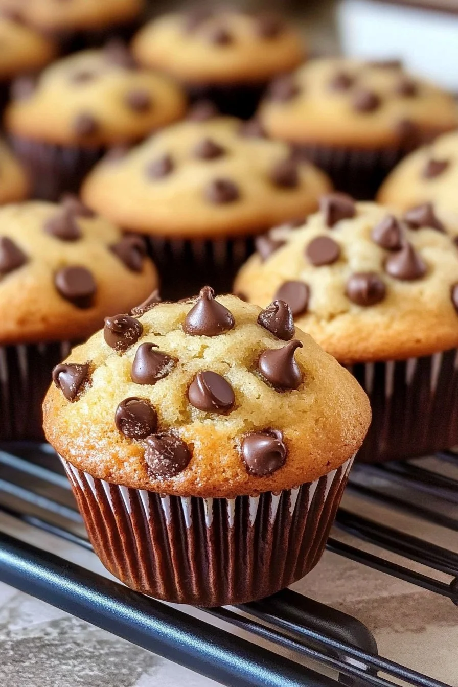 Muffins aux pépites de chocolat moelleux