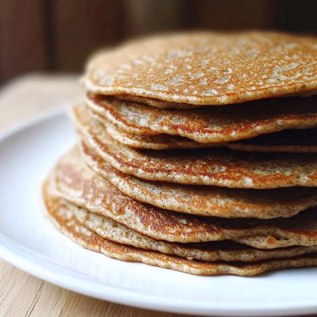Pancakes savoureux au sarrasin et psyllium, une recette délicieuse et saine.
