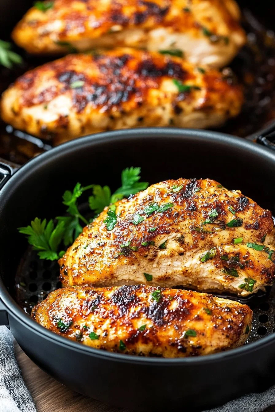 Poitrines de poulet à la friteuse à air