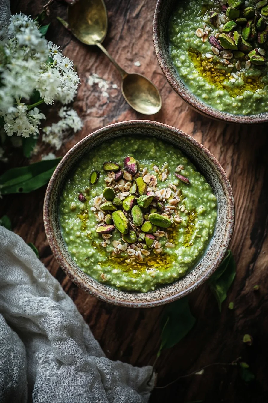 Porridge à la pistache