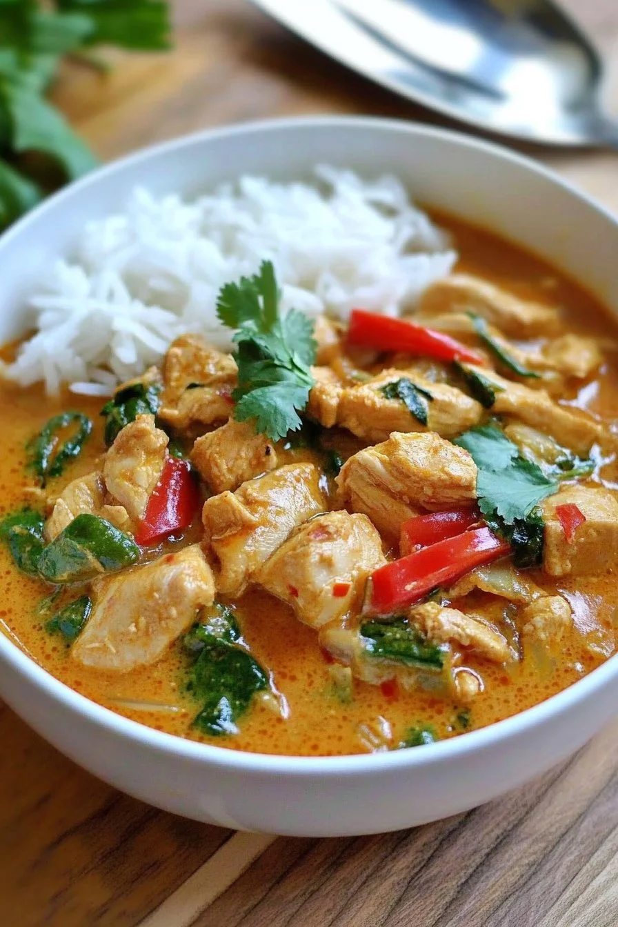 Poulet au curry thaï