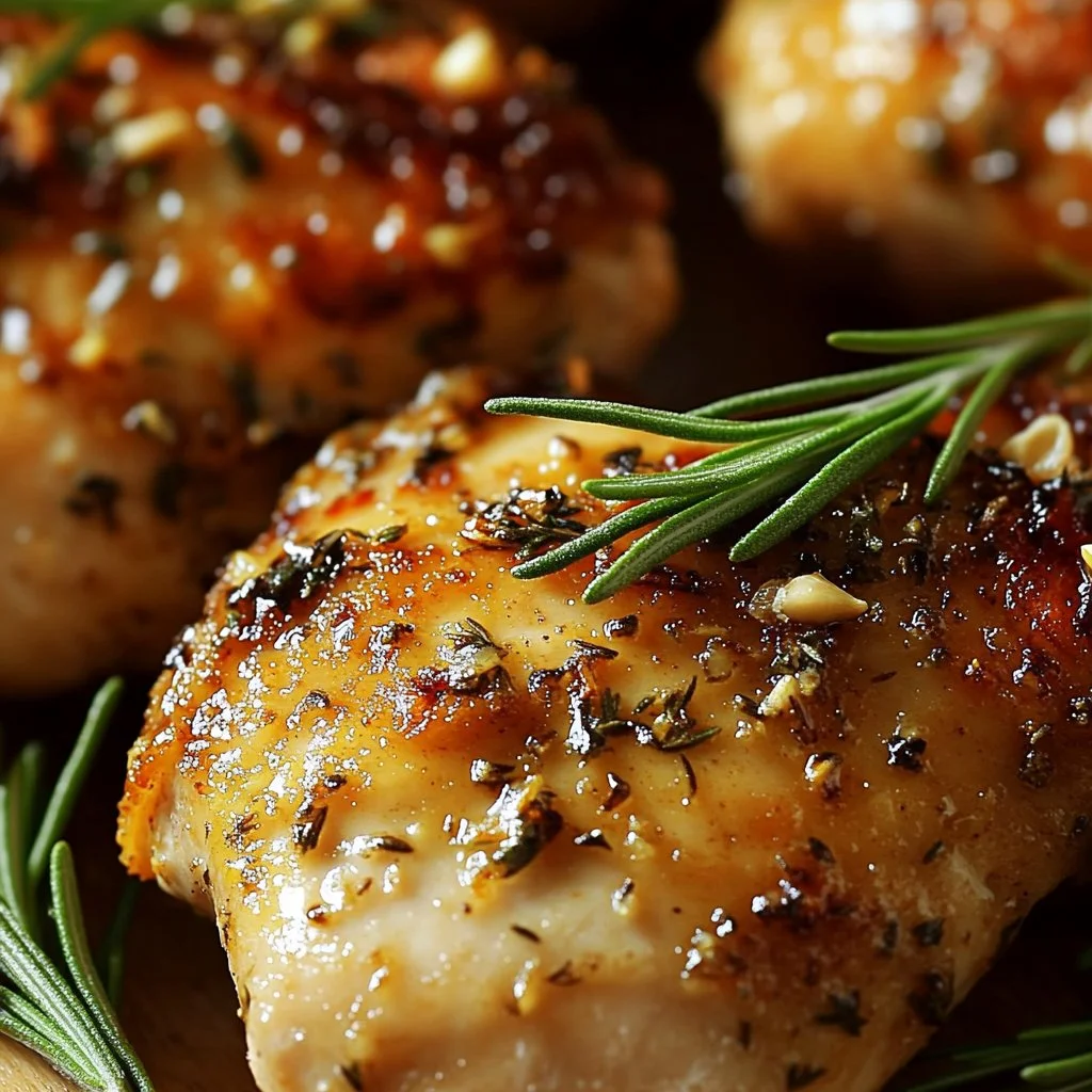 Poulet mariné aux herbes de Provence, un plat savoureux et aromatique