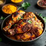 Poulet rôti indien dans Airfryer