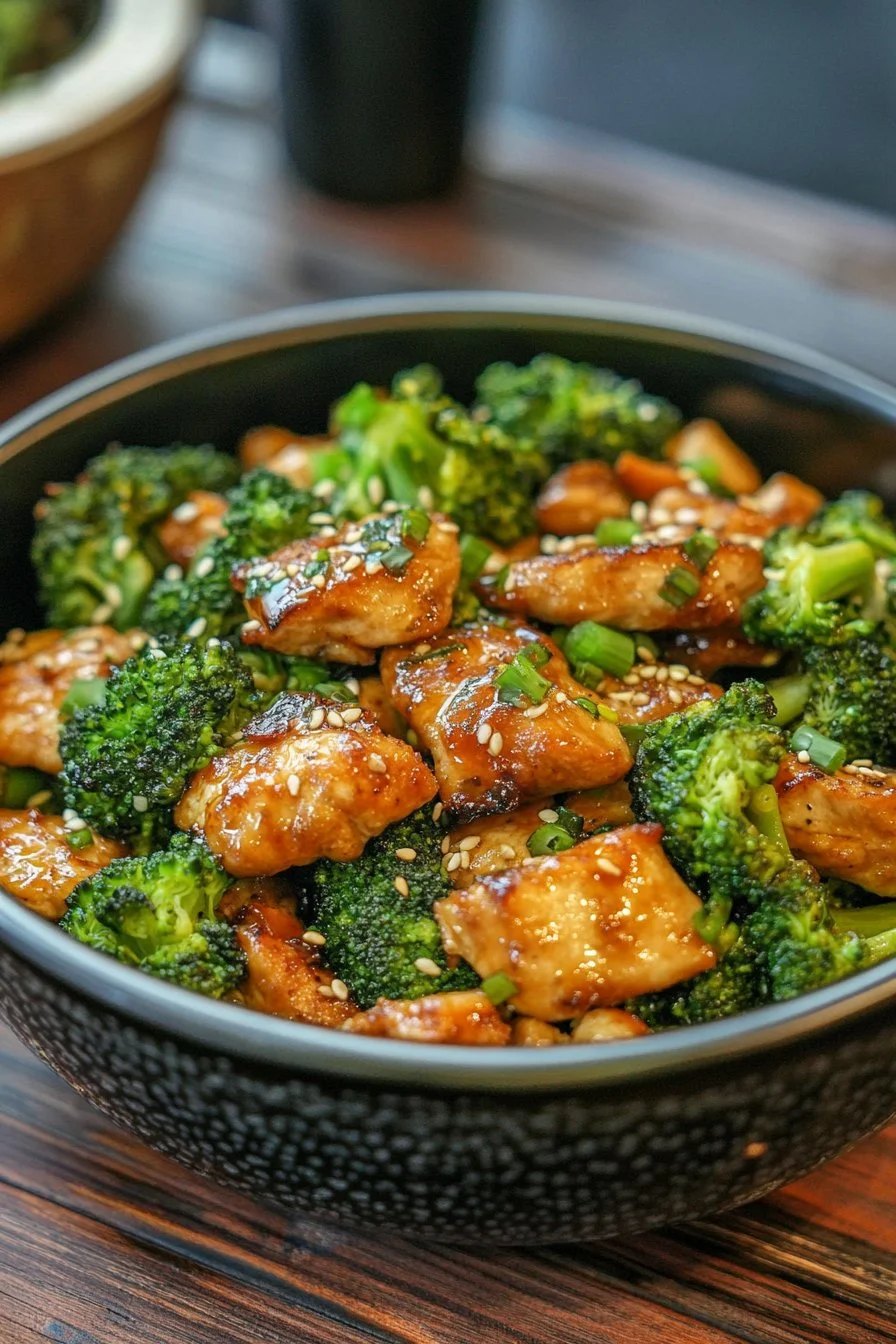 Poulet sauté au brocoli