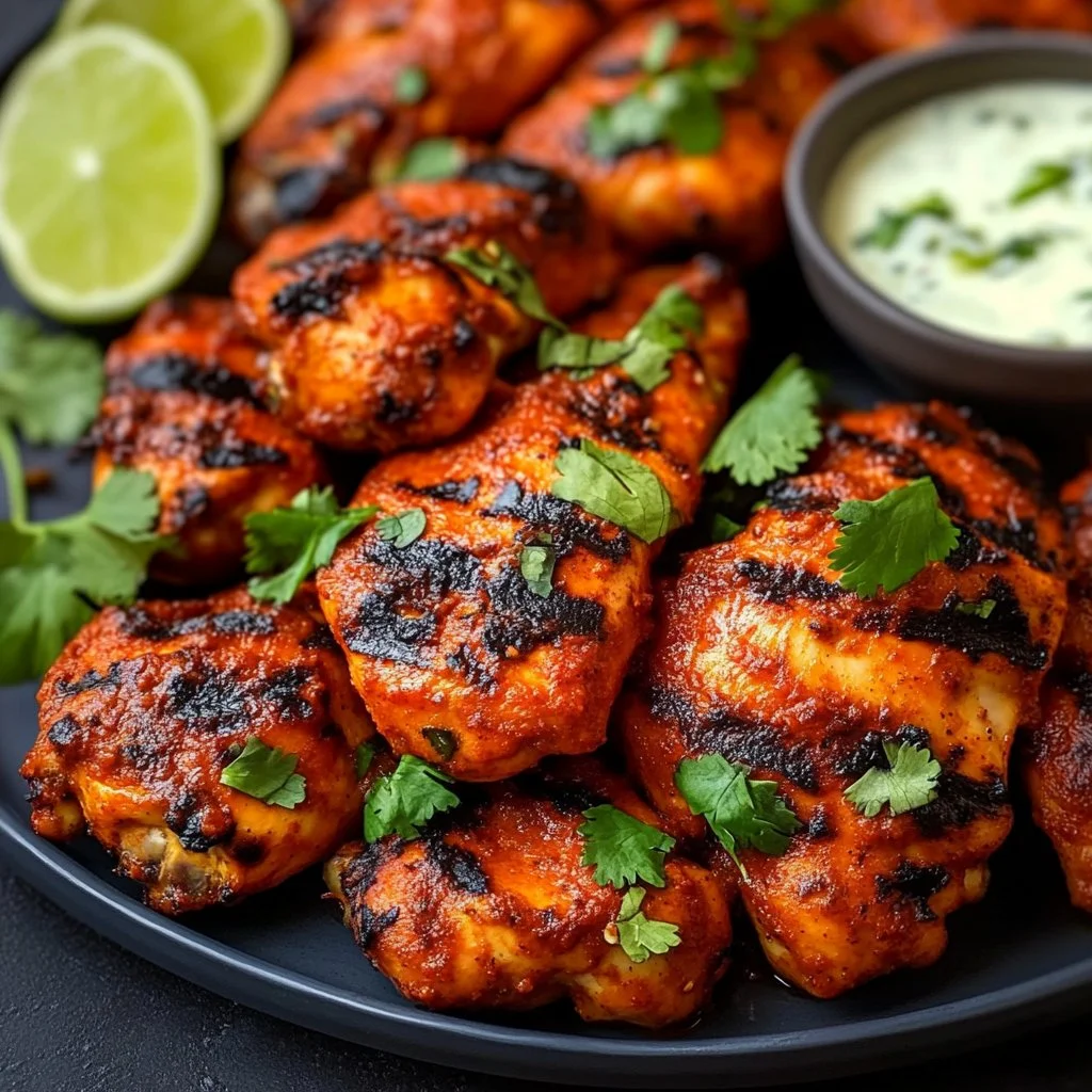 Recette de Poulet Tandoori au Four avec épices et ingrédients savoureux