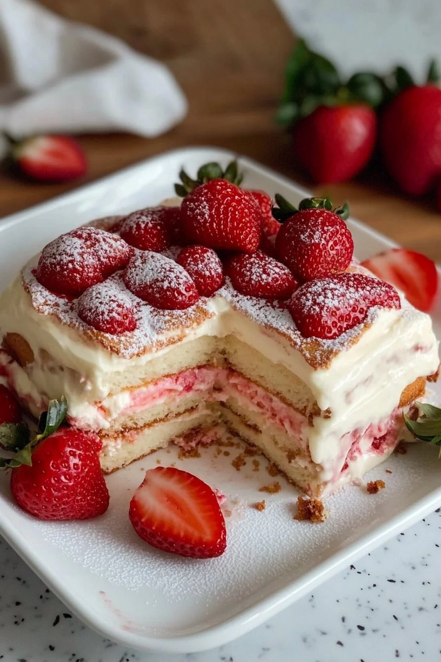 Tiramisu aux fraises