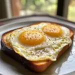 Toast with eggs and cheese in the air fryer