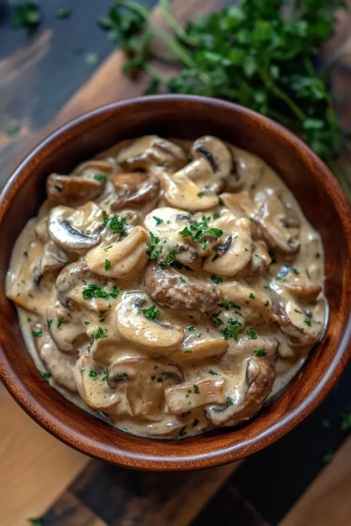 Stroganoff aux Champignons 4 Stroganoff aux Champignons