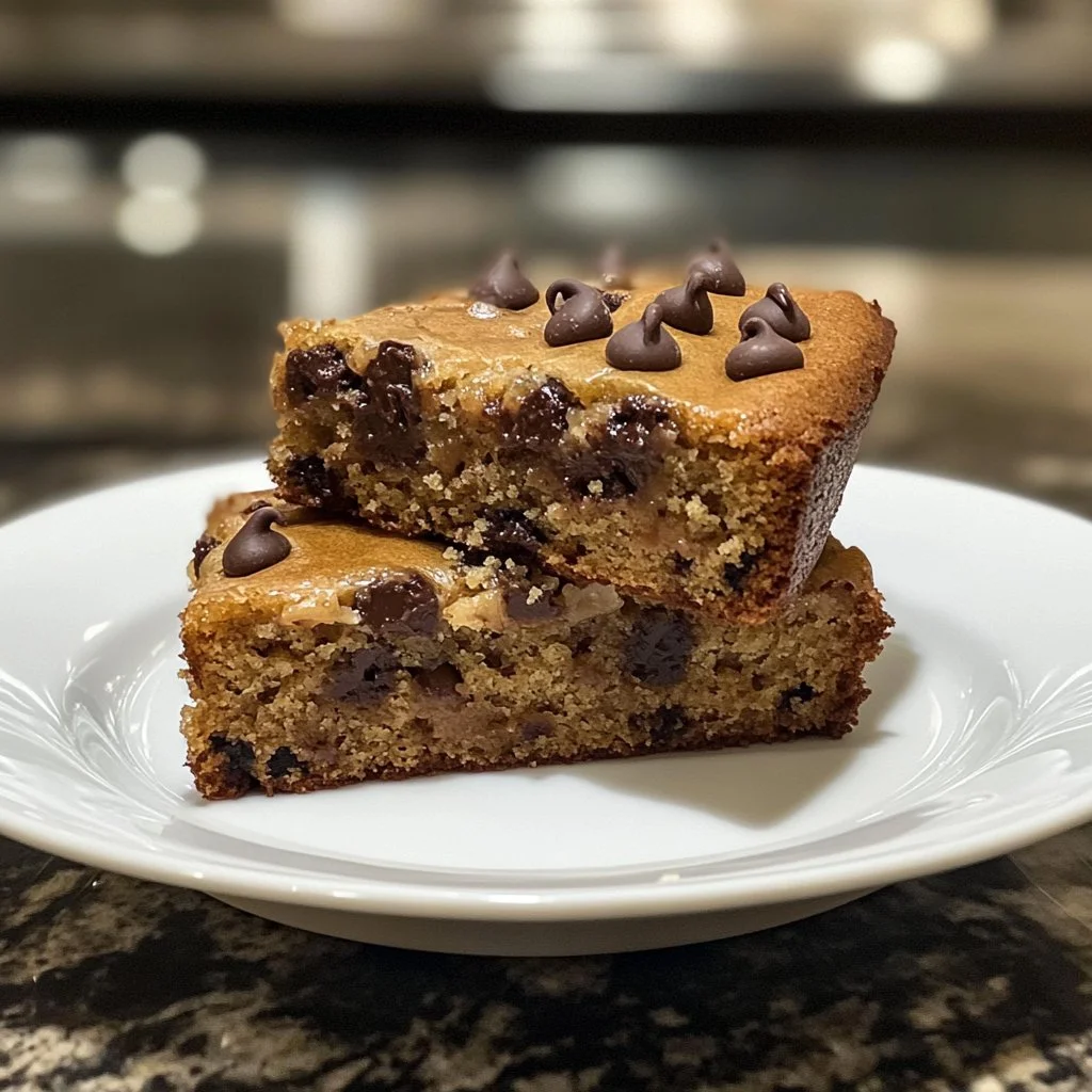 Gâteau aux pommes avec des pépites de chocolat frais sur un plat