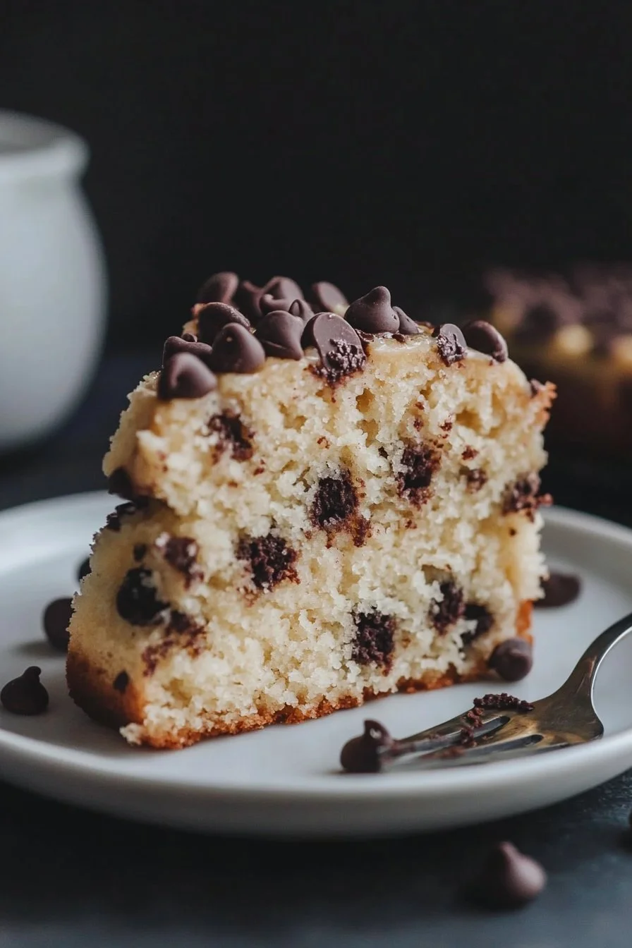 Apple Sauce Cake with Chocolate Chips