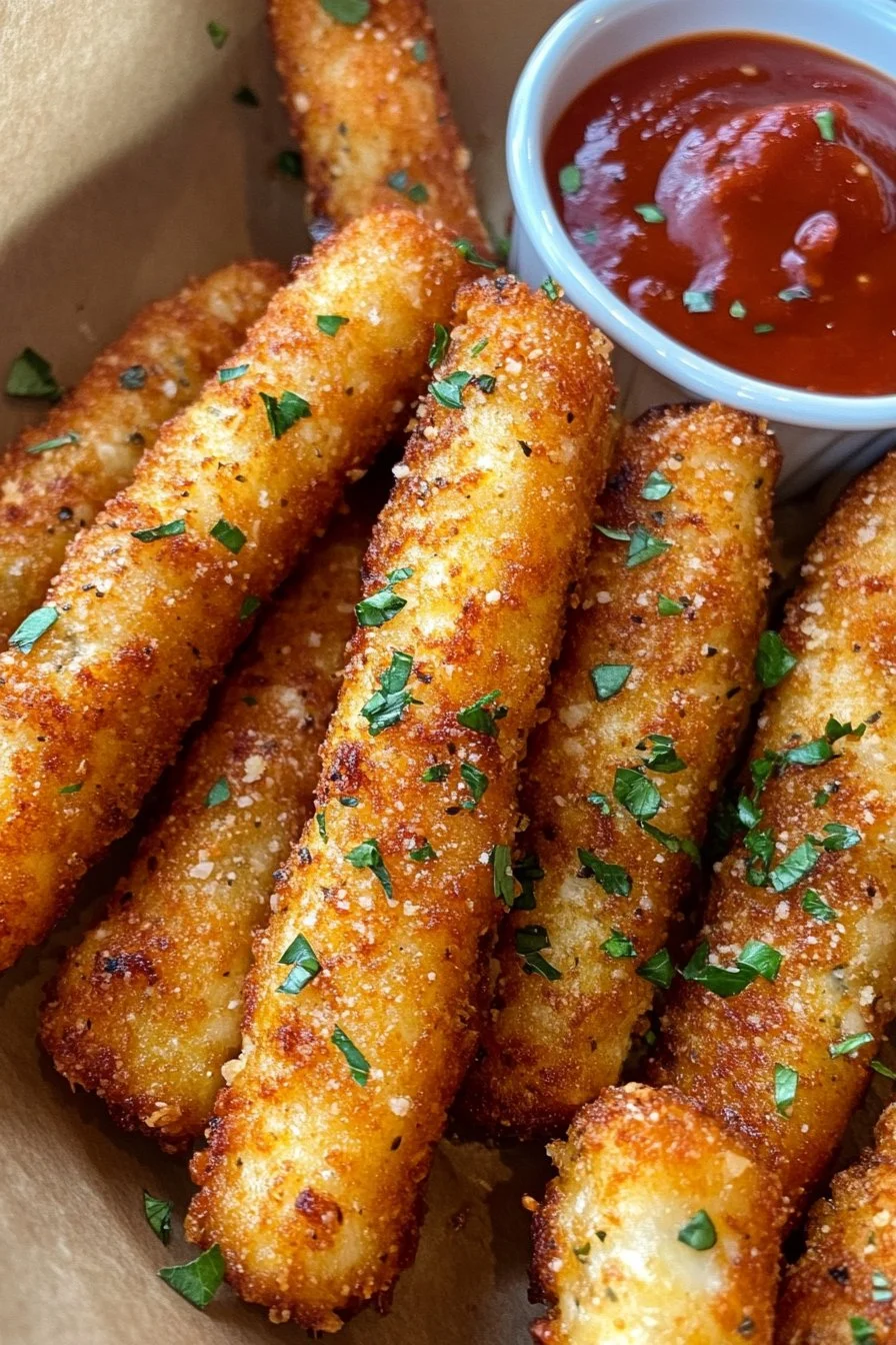 Bâtonnets de mozzarella à la friteuse à air