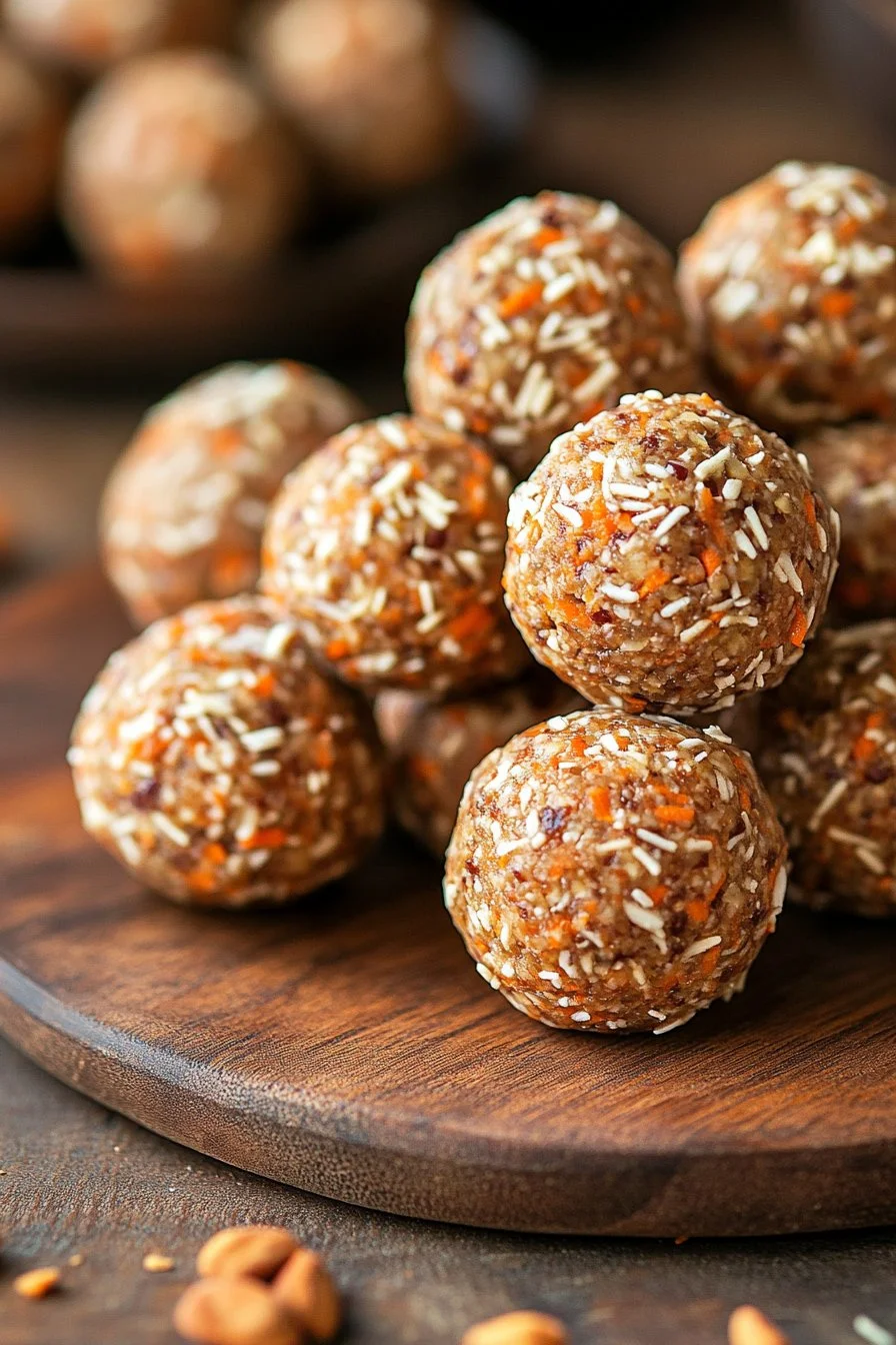 Billes Énergétiques au Gâteau aux Carottes
