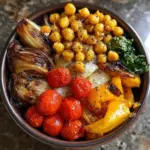 Bol Ultime de Pois Chiches Rôtis et de Légumes