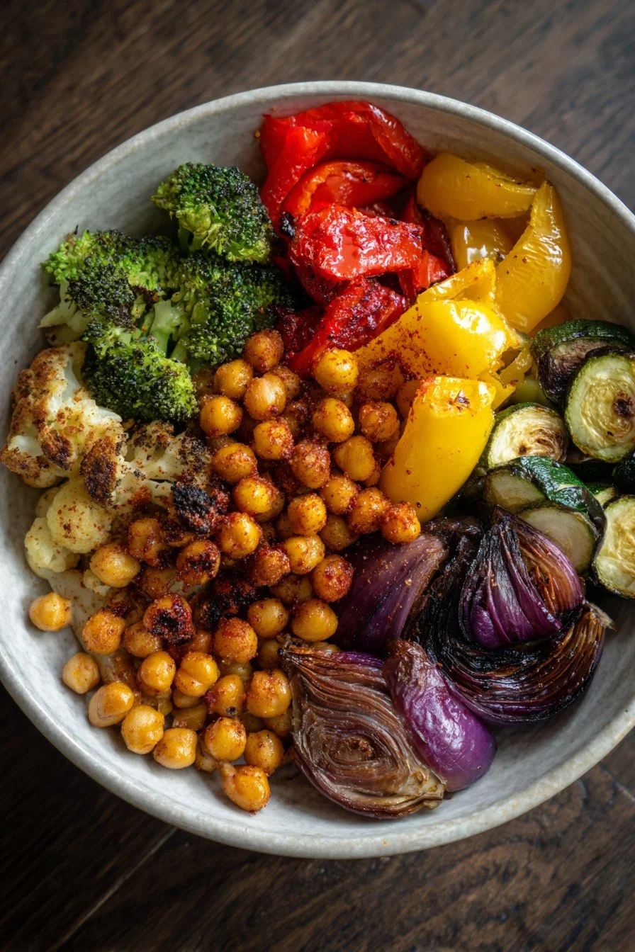 Le Bol Ultime de Pois Chiches Rôtis et de Légumes