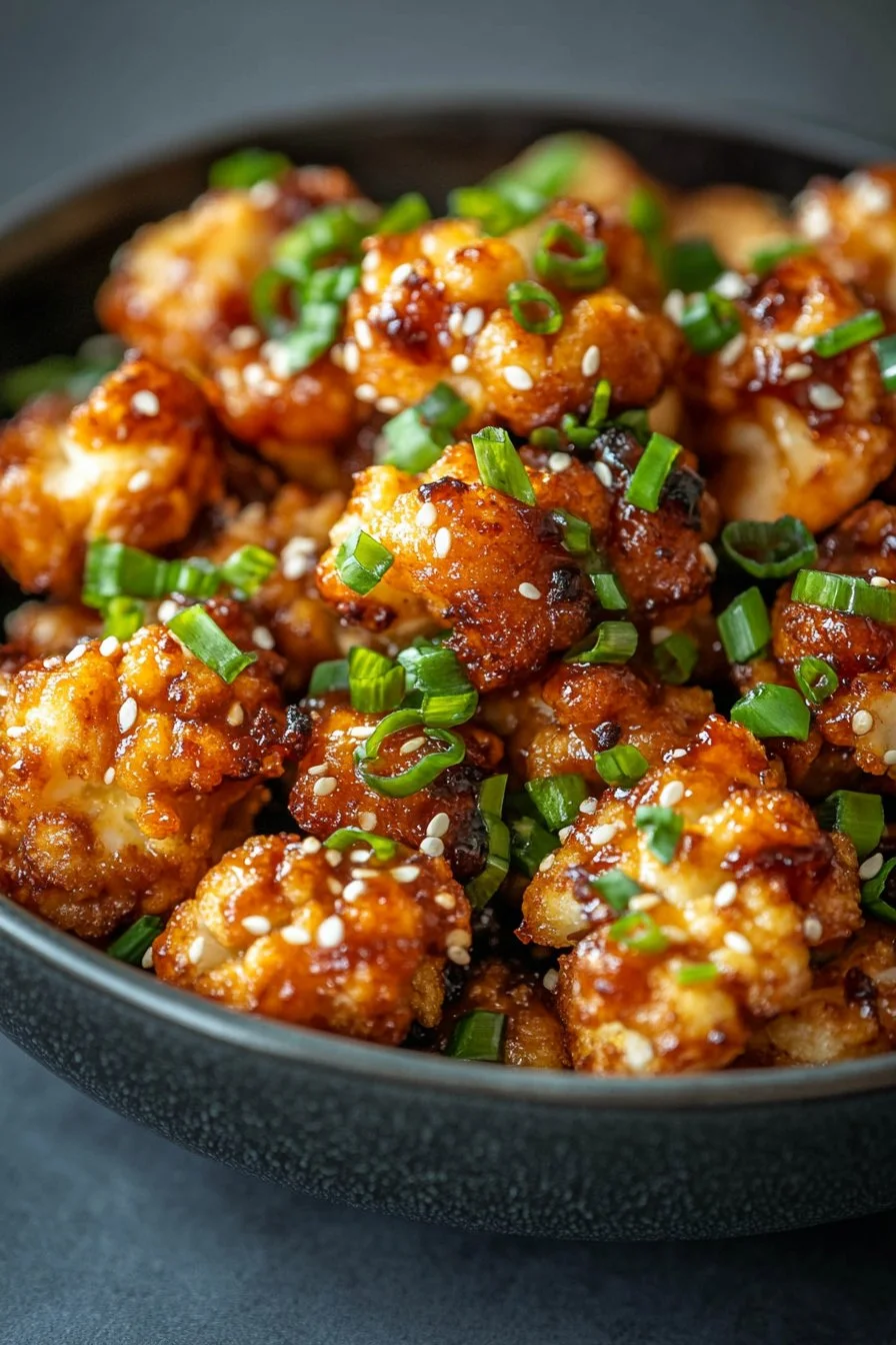 Bouchées de chou-fleur à la sauce asiatique