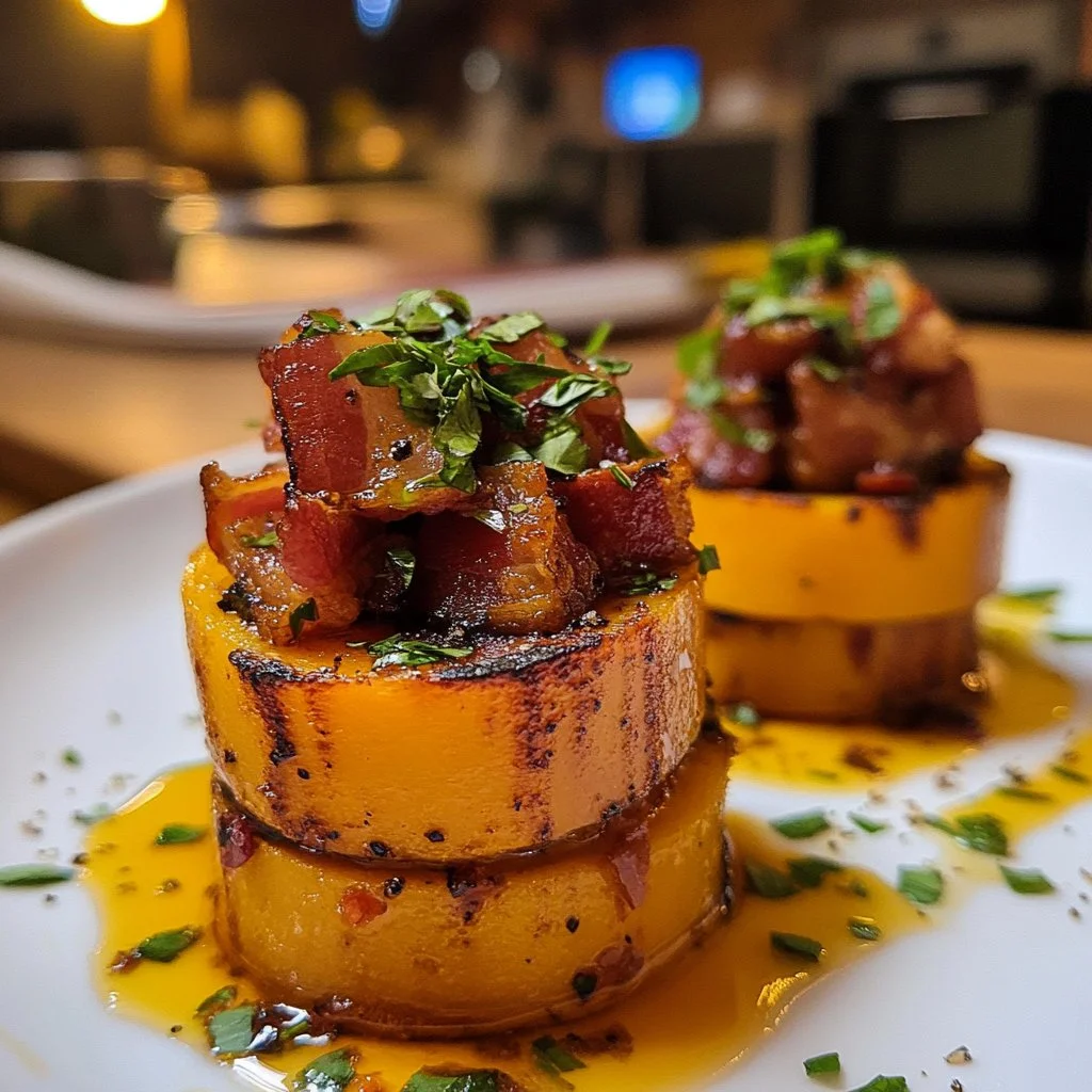 Butternut, Chorizo, and Bacon Layers