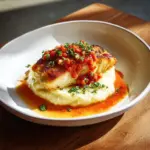 Cabillaud et crème de chorizo