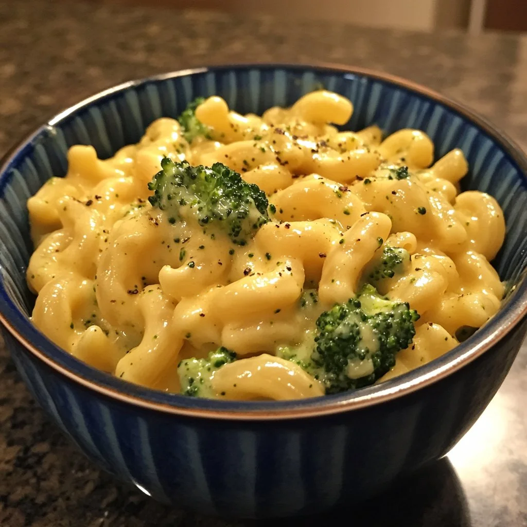 Casserole de Macaronis au Fromage avec brocoli sain