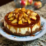 Cheesecake aux pommes caramélisées