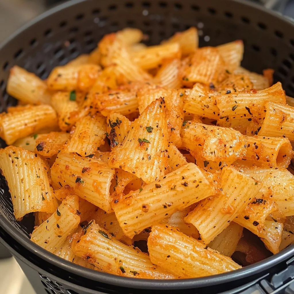 Chips de pâtes croustillantes préparées dans une friteuse à air