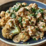 Chou-fleur marocain au tahini et au miel