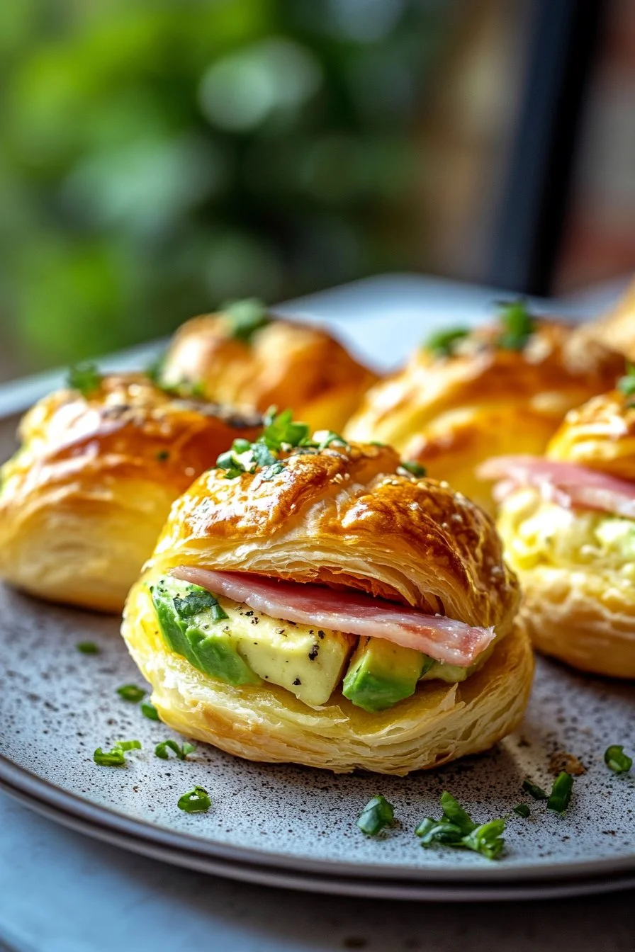 Choux Salés à l'Avocat et au Jambon
