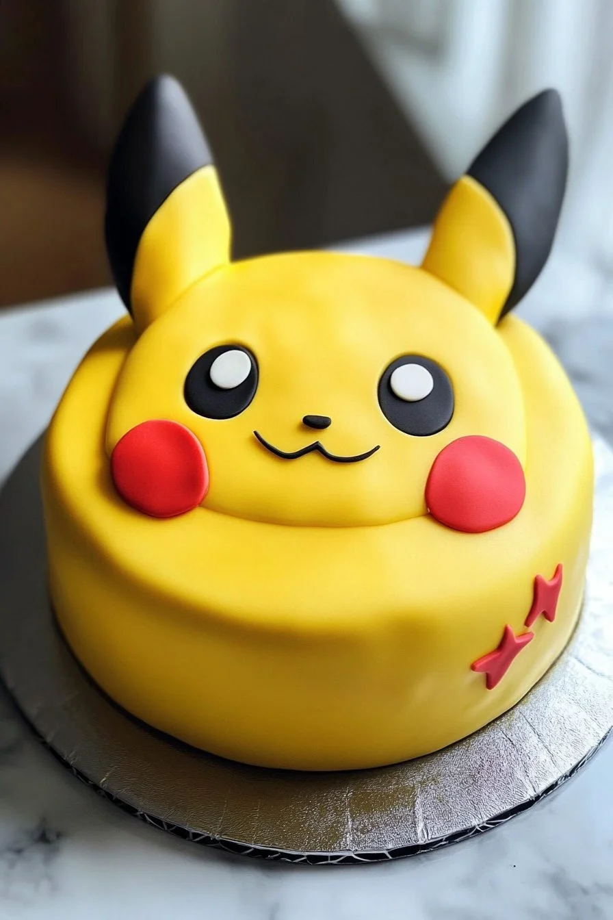 Conception de gâteau Pokémon pour enfants.