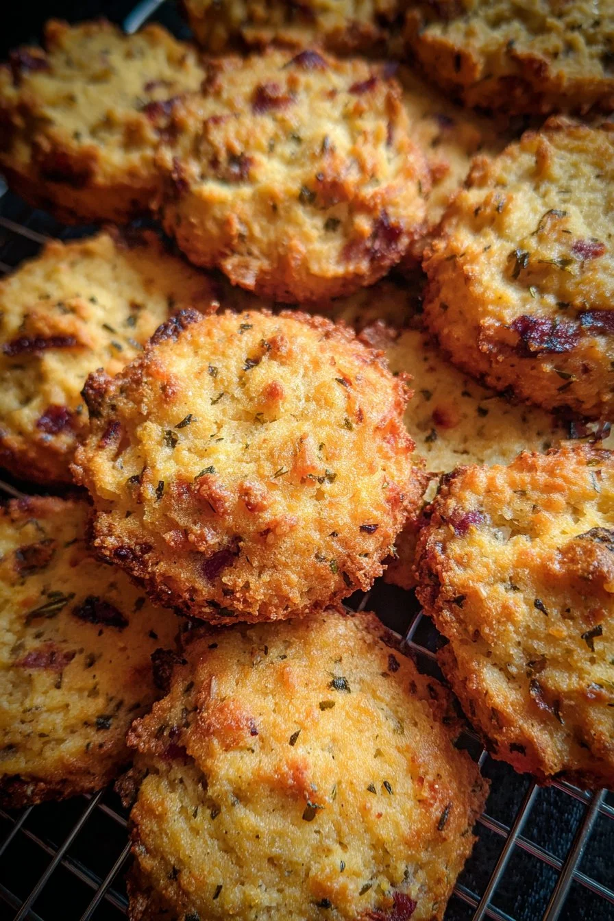 Cookies Salés au Parmesan et Jambon 🍪