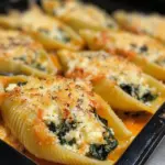 Coquilles farcies aux épinards et à la ricotta