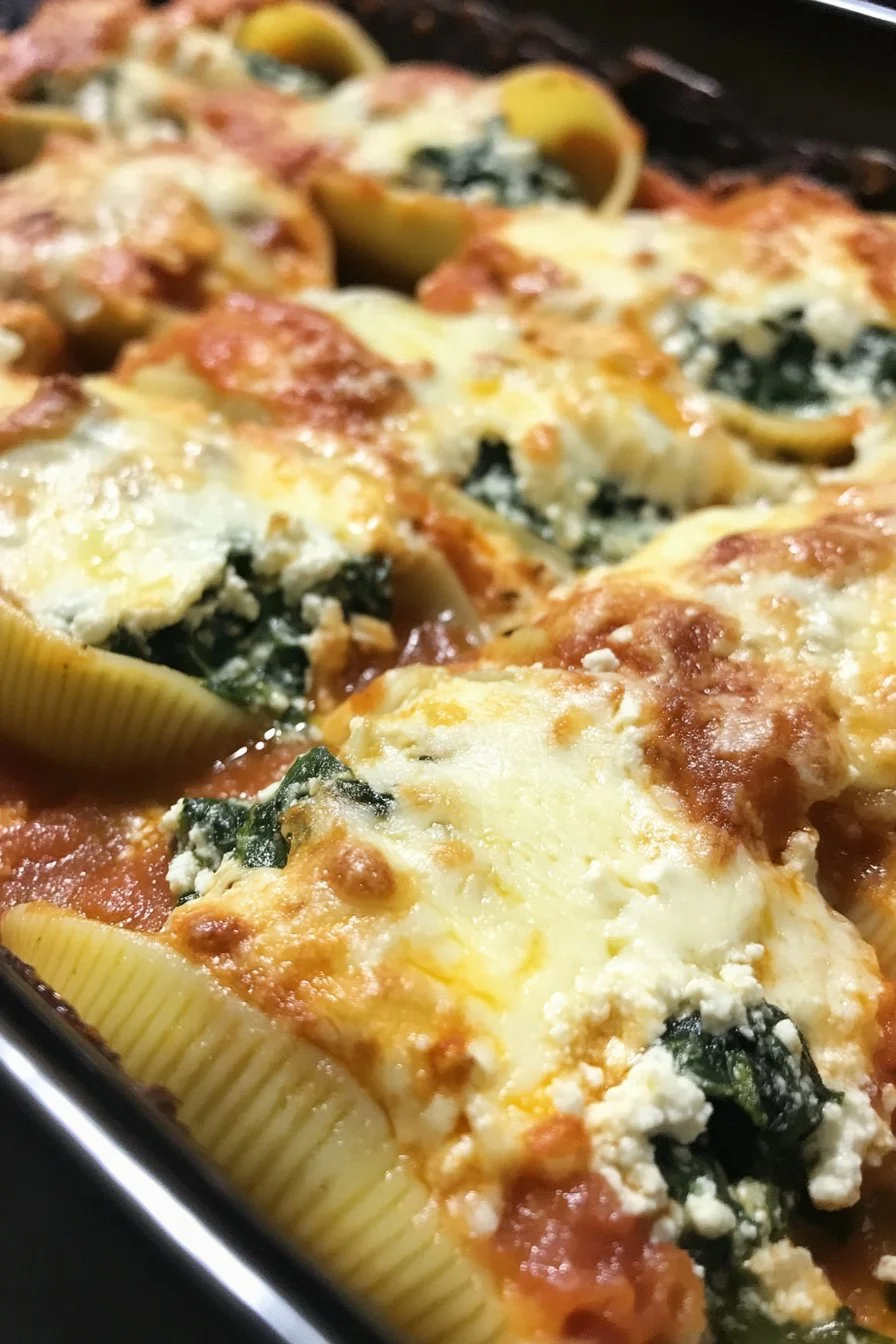 Coquilles farcies aux épinards et à la ricotta