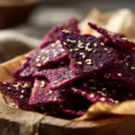 Crackers croustillants betterave et sésame