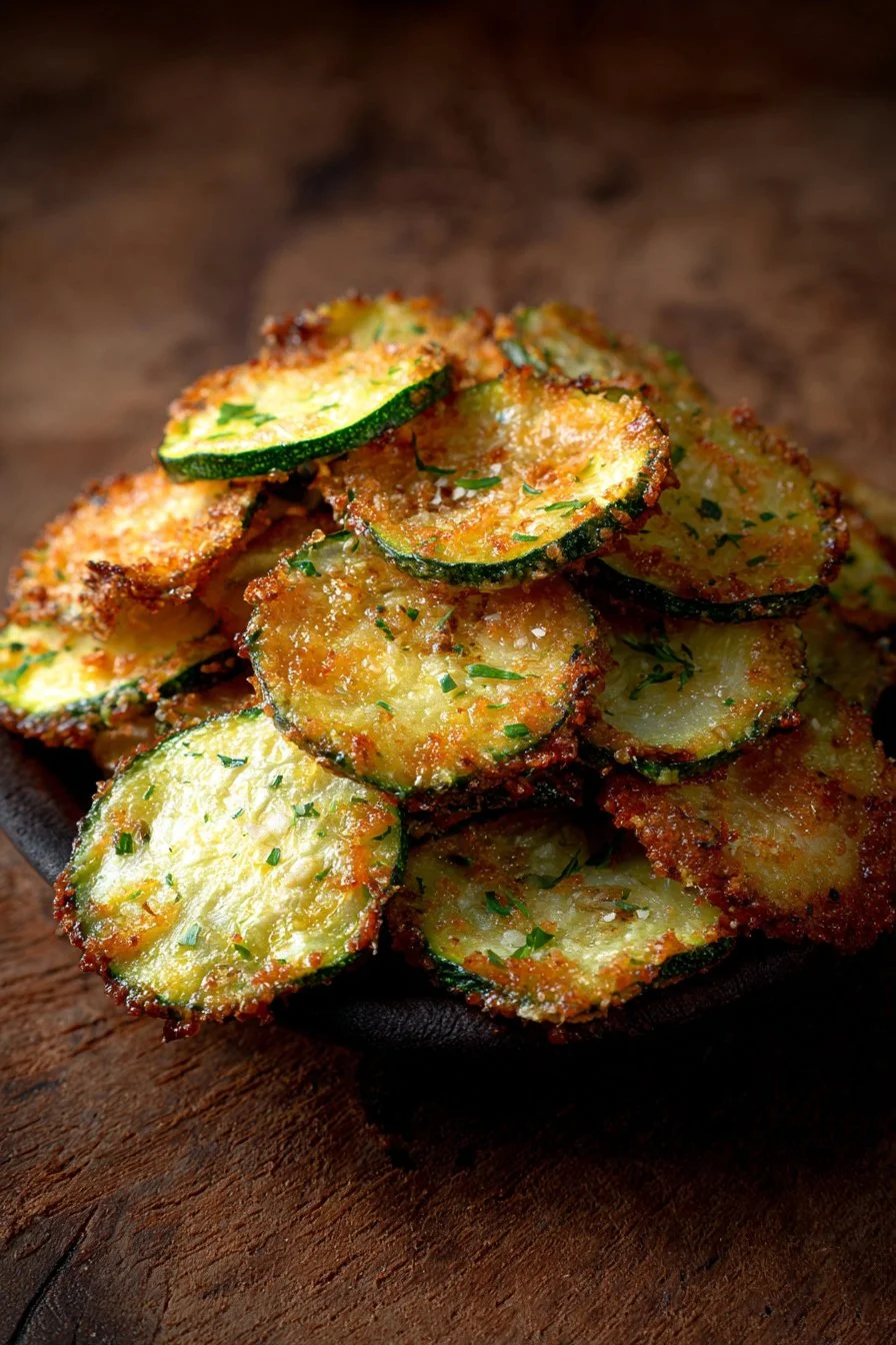 Crispy zucchini chips