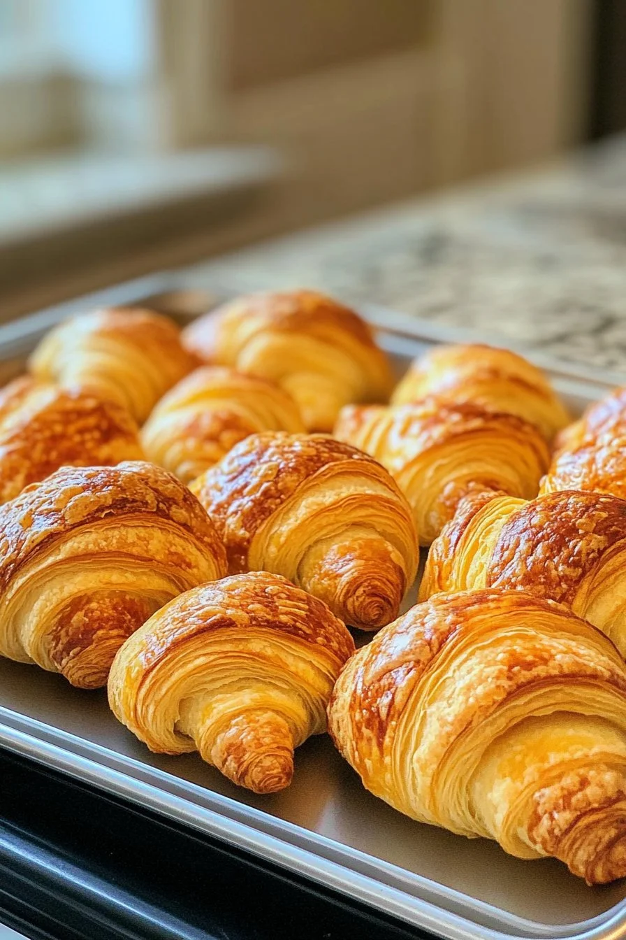 Croissants feuilletés apéritifs