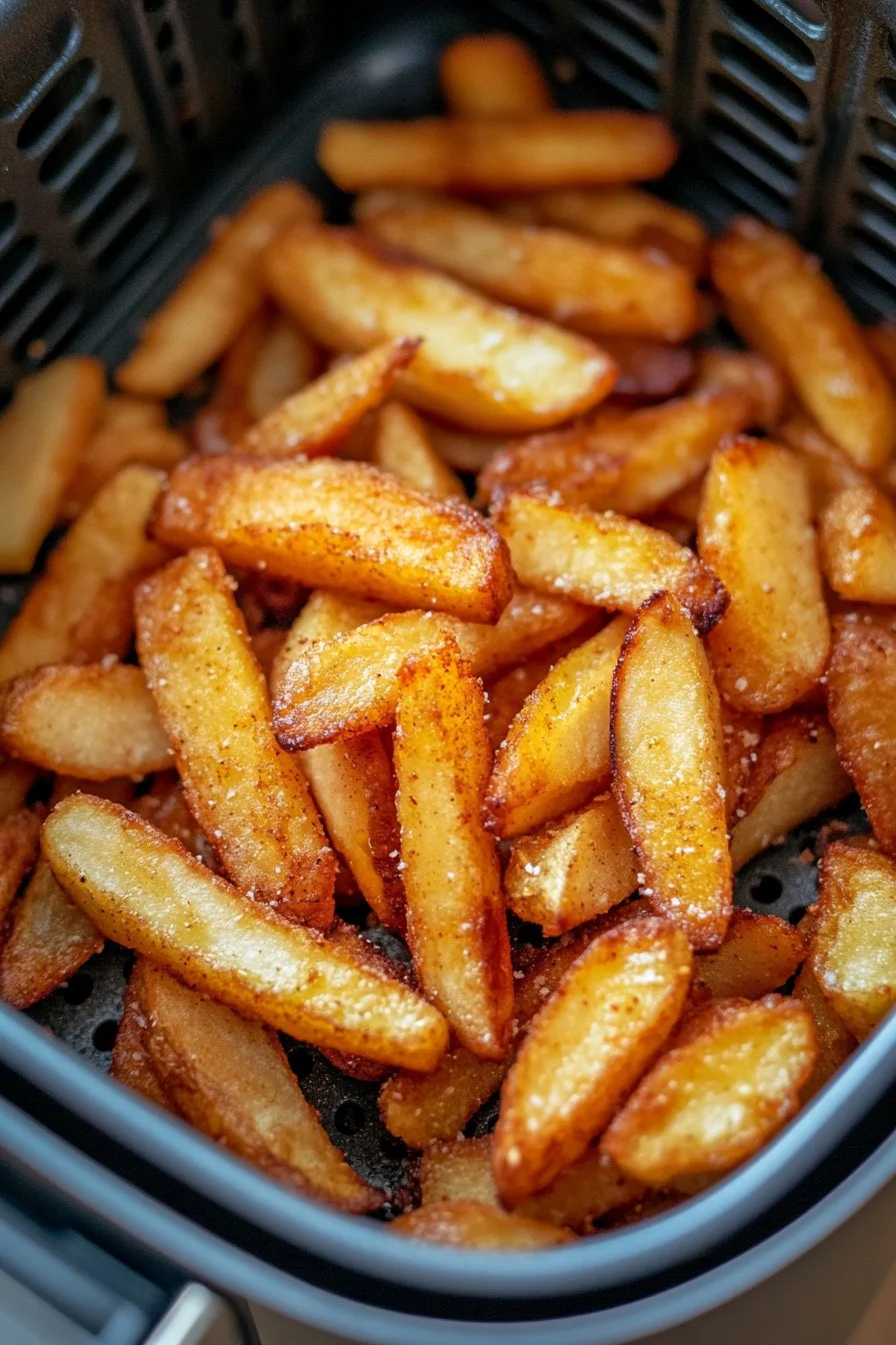Frites de pomme croustillantes à la friteuse à air