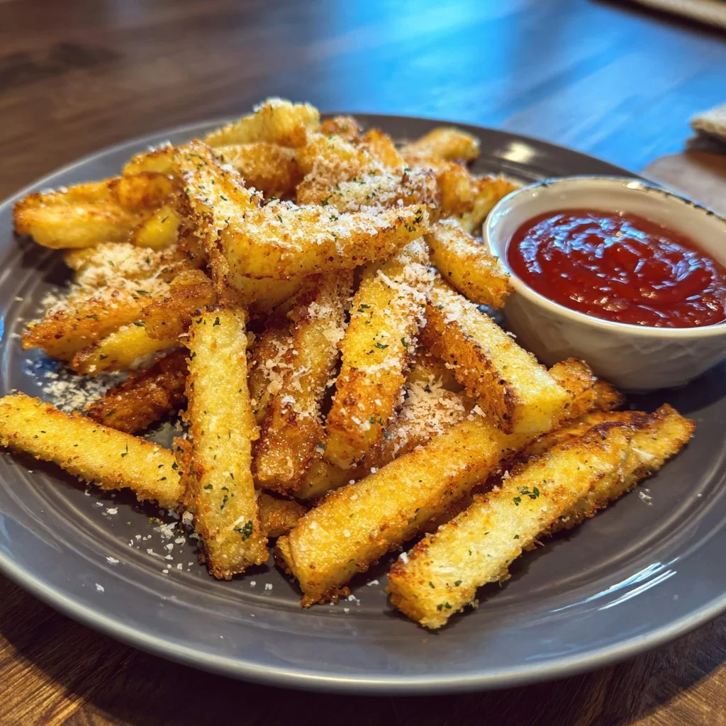 Frites croustillantes préparées à la friteuse à air