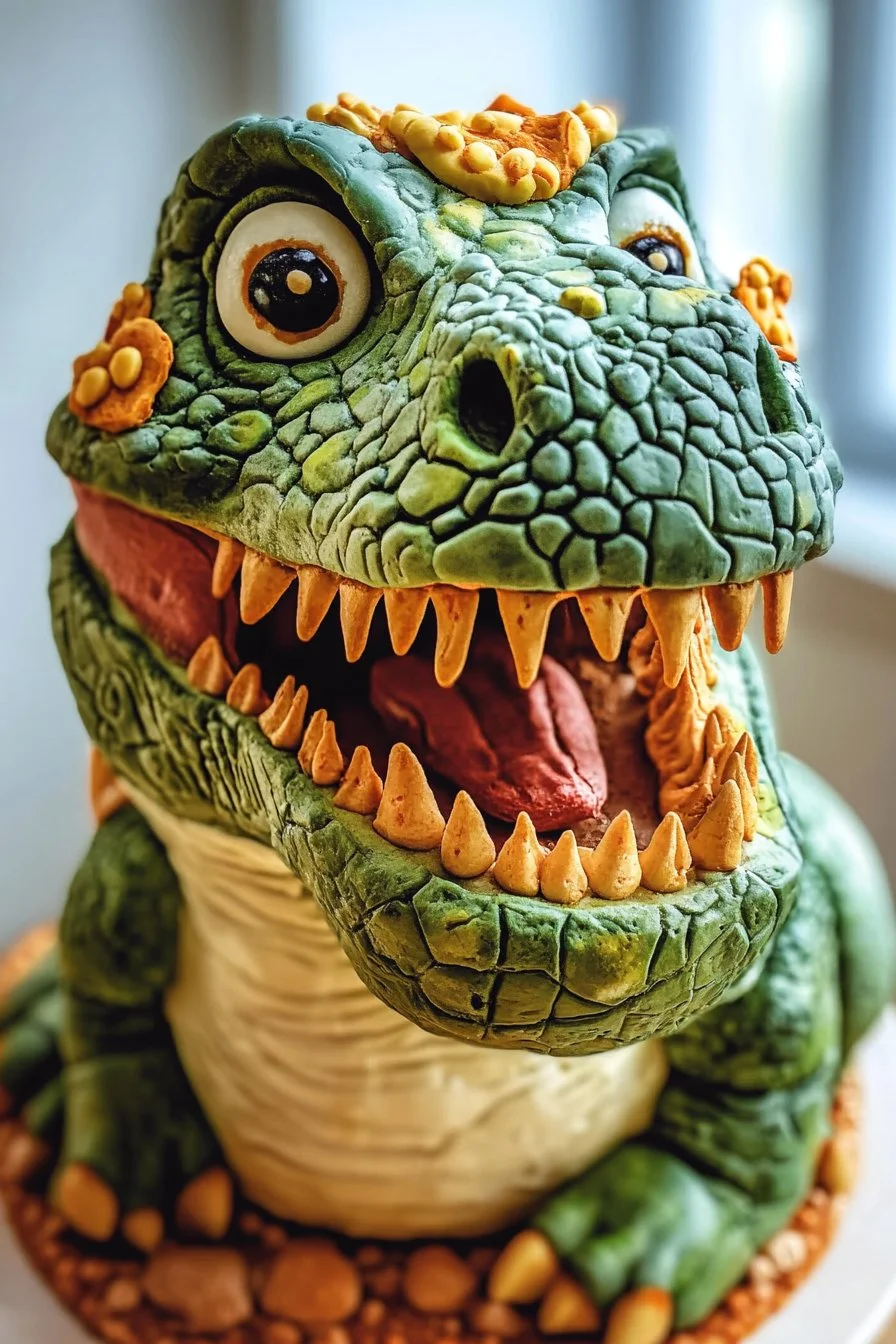 gâteau dinosaure