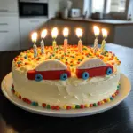 Gâteau voiture 8 ans