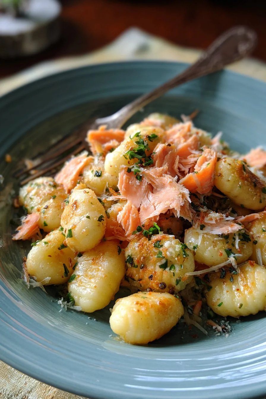 Gnocchi au saumon fumé
