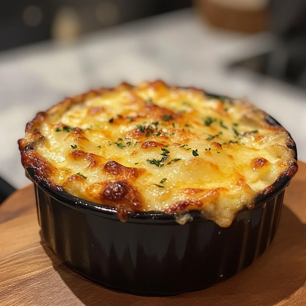 Gratin Dauphinois cuit au Airfryer avec pommes de terre et crème