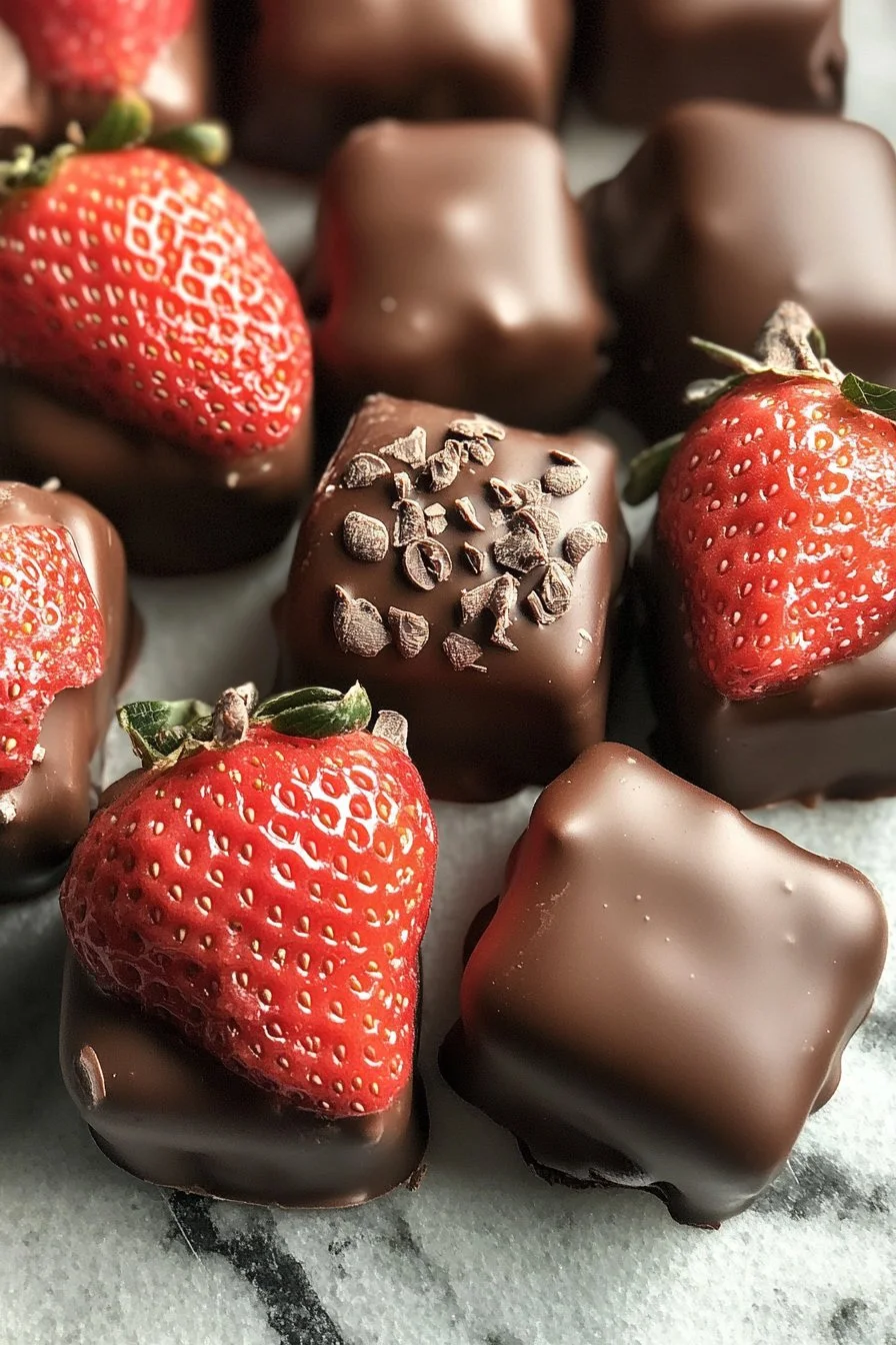 Gruau de chocolat aux fraises et yaourt