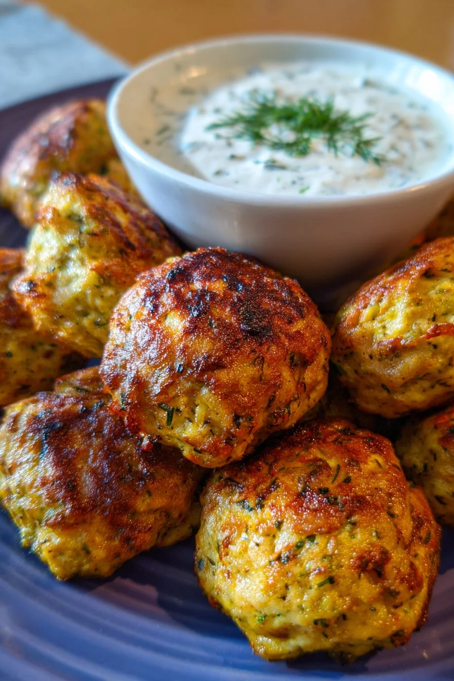 Kofta de poulet avec sauce au yaourt à l'ail crémeux