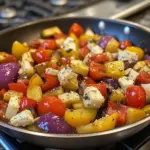 Légumes grecs rapides et faciles en une seule poêle