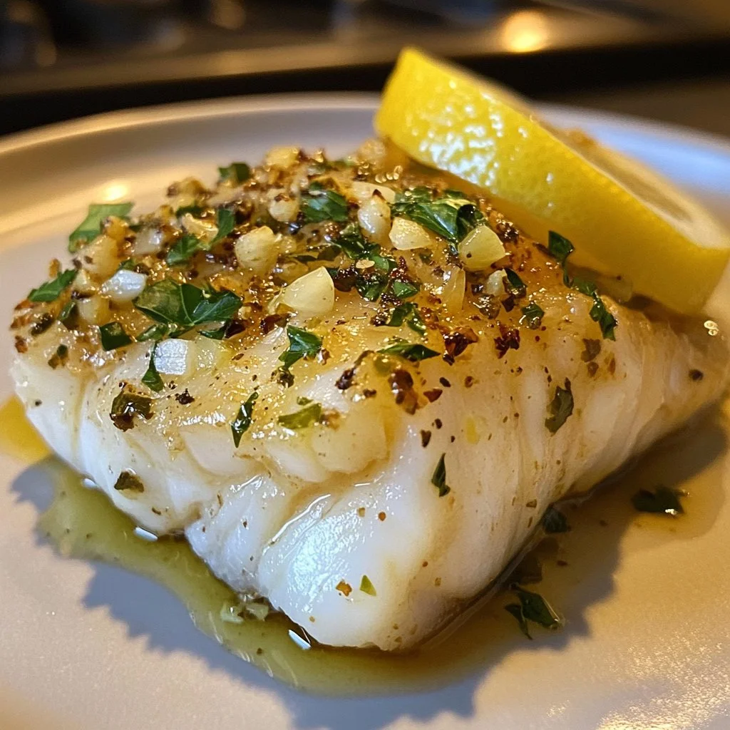 Recette de Merlu Méditerranéen sans gluten avec citron et ail