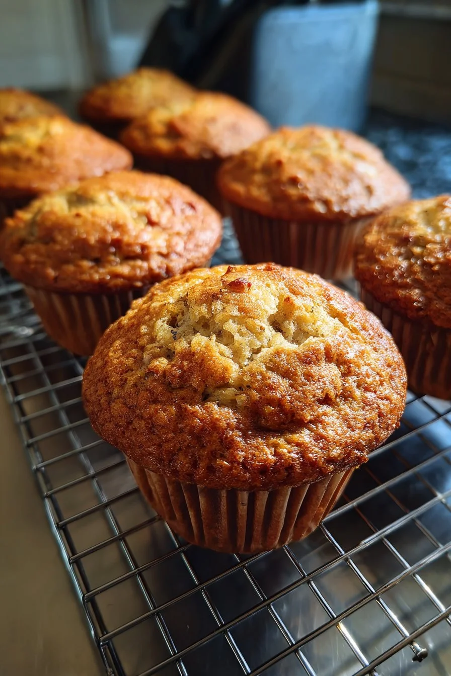 Muffins à la banane et à l'avoine
