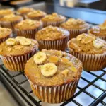 Muffins à la banane et au beurre de cacahuète
