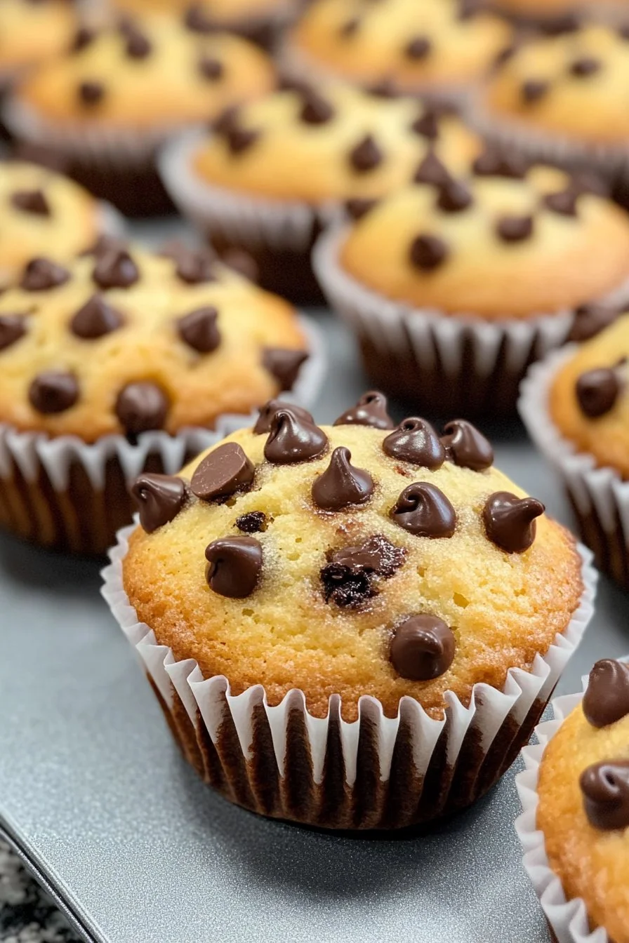 Muffins aux pépites de chocolat moelleux