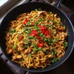 Nouilles au poulet teriyaki