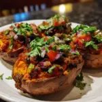 Patates Douces Farcies aux Haricots Noirs (Vegan)