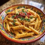 Pâtes Crémeuses aux Tomates Rôties à la Mode Toscane