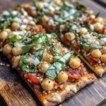 Pizza aux Quinoa et Pois Chiches à Haute Teneur en Protéines Végétales